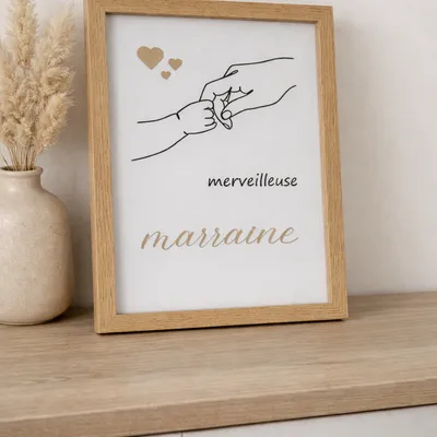 Cadre pour parrain ou marraine 